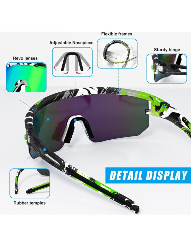Gafas de ciclismo VEWOE modelo Ve-JH156 UV400 polarizadas