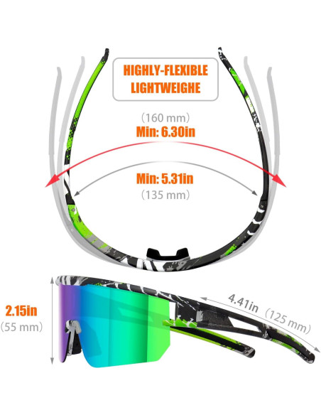 Gafas de ciclismo VEWOE modelo Ve-JH156 UV400 polarizadas