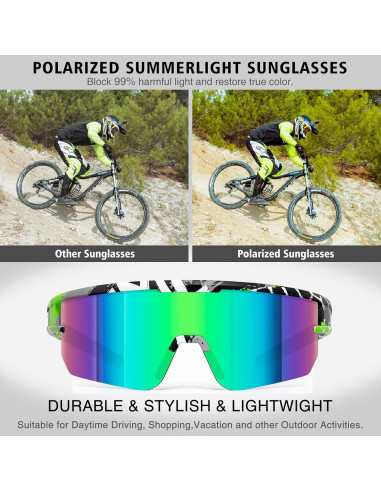 Gafas de ciclismo VEWOE modelo Ve-JH156 UV400 polarizadas