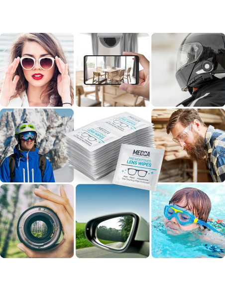 Toallitas de limpieza de lentes MEDca - Paquete de 200 unidades