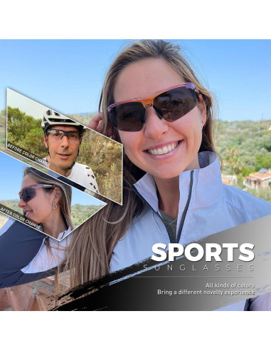 Gafas de sol fotocromáticas SCVCN UV400 para deportes