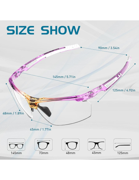 Gafas de sol fotocromáticas SCVCN UV400 para deportes
