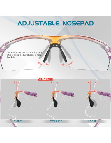 Gafas de sol fotocromáticas SCVCN UV400 para deportes