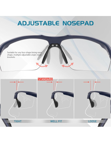 Gafas de sol fotocromáticas SCVCN UV400 para deportes