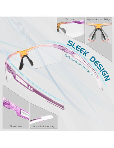 Gafas de sol fotocromáticas SCVCN UV400 para deportes