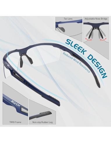 Gafas de sol fotocromáticas SCVCN UV400 para deportes