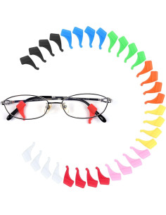 Agarraderas para Gafas Hishelf 16 Pares Silicona Multicolor 2