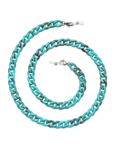 Cadena de Gafas Acrílica Turquesa para Mujeres 71 cm