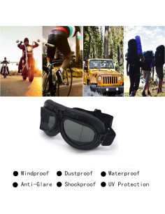 Gafas de motocicleta evomosa MG55-BB UV y antiempañante 2