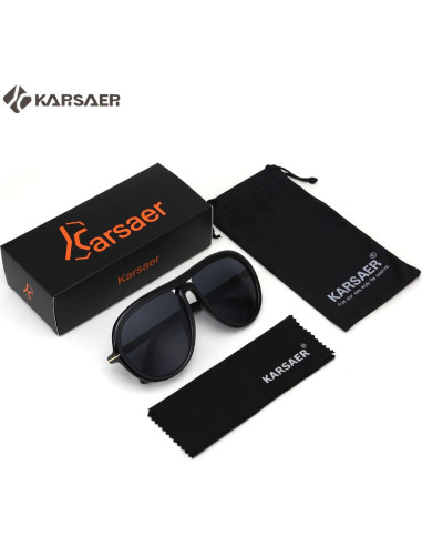 Gafas de sol aviador Karsaer unisex 60mm protección UV