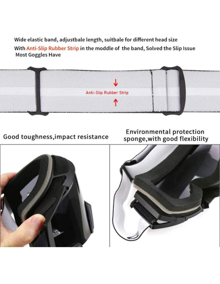 Gafas de Motocicleta ZDATT ZSP UV 100% Ajustables Gafas de Motocicleta ZDATT ZSP UV 100% Ajustables