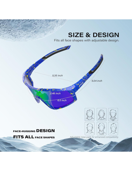 Gafas de sol deportivas WGKVP 5051 UV400 polarizadas