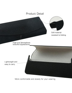Estuche Duro VisionGlobal para Gafas Universal Negro 2