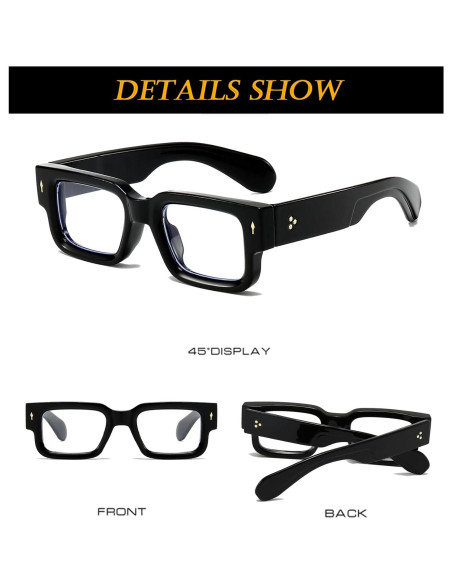 Gafas de Luz Azul EYLRIM Unisex Marco Cuadrado 50mm