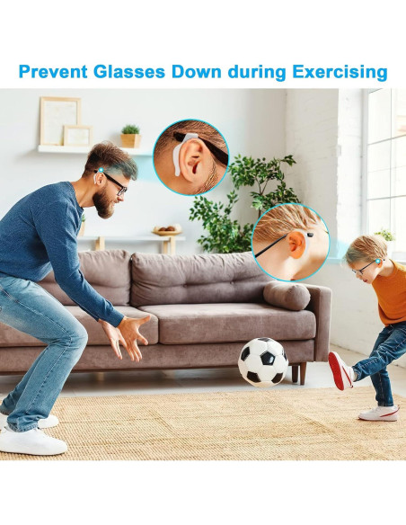 12 Pares Sujetadores Gafas Silicona Antideslizante Premium