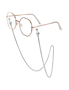 Cadena de Gafas Acero Inoxidable Plateado 74.93 cm