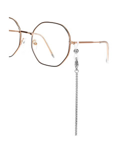 Cadena de Gafas Acero Inoxidable Plateado 74.93 cm 2