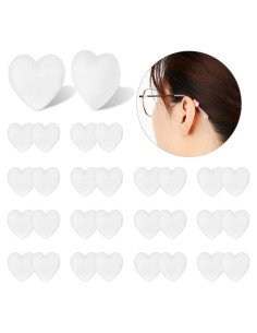 15 Pares de Retenedores de Gafas Silicona iGeyzoe Amor Blanco