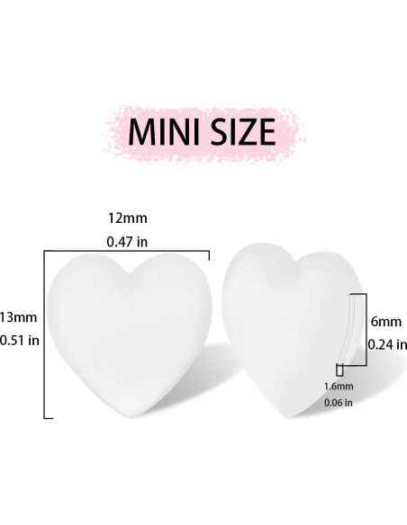 15 Pares de Retenedores de Gafas Silicona iGeyzoe Amor Blanco