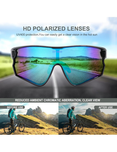 Gafas de Ciclismo TOP VISION EX-9400 Polarizadas UV400