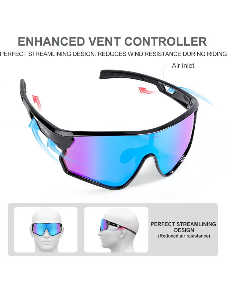 Gafas de Ciclismo TOP VISION EX-9400 Polarizadas UV400