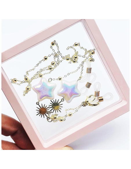 Cadena de Gafas Elegante para Mujeres - Estrella Dorado