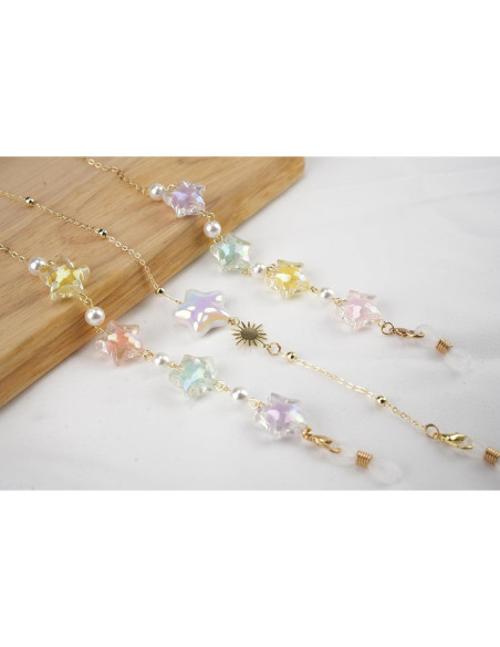 Cadena de Gafas Elegante para Mujeres - Estrella Dorado