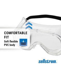 Gafas de Seguridad Sellstrom Anti Vaho PVC Claro OTG 99% UV 2