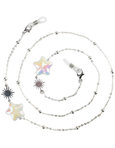 Cadena de Gafas Elegante para Mujeres - Estilo Estrella Plata 2