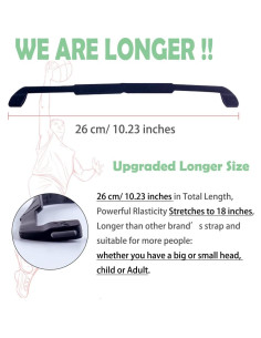 Correa para Gafas de Silicona Elástica 26 cm 3 Pcs 2