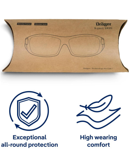 Gafas de Seguridad Drger X-pect 2420 Antivaho y Antiarañazos