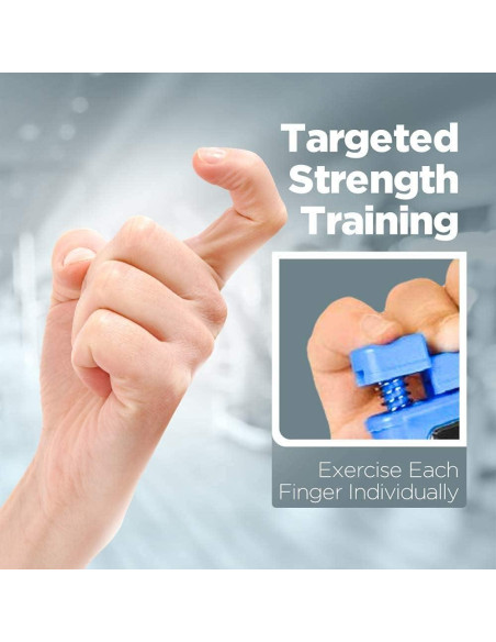 Fortalecedor de Dedos Logest - Ejercitador de Mano 4 Colores
