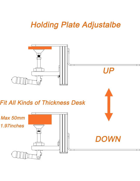 Soporte de Escritorio HTLAKIKJ para Joystick Logitech G 3D Pro