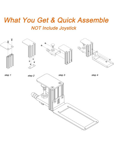 Soporte de Escritorio HTLAKIKJ para Joystick Logitech G 3D Pro