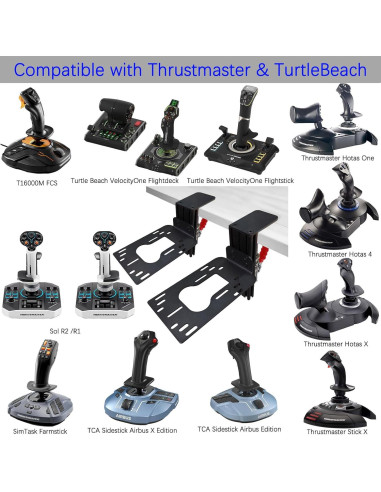 Soporte de Escritorio HTLAKIKJ para Joystick y Acelerador Hotas