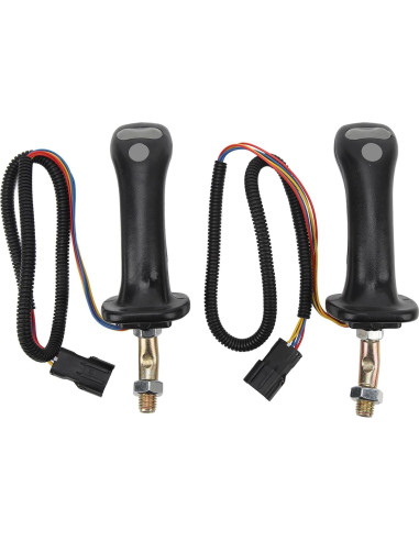 Mangos de Joystick de Excavadora Bnineteenteam 2 Pcs 3 Botones