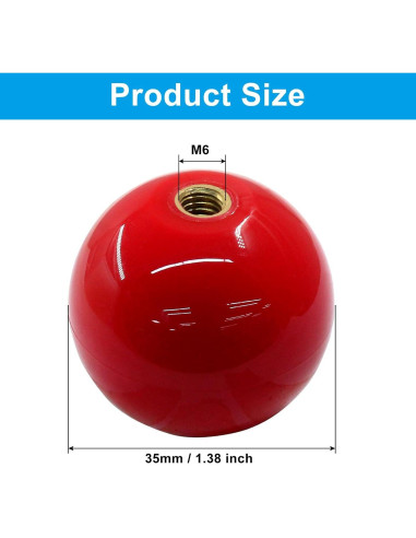 Hitefu 2 Joysticks Arcade 35mm Azul y Rojo Reemplazo