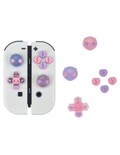 Juego de Tapas de Botones GeekShare para Switch - Calavera Rosa