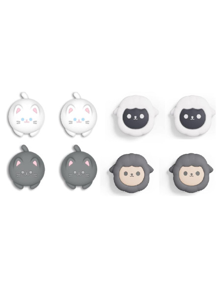 Tapas de Joystick PlayVital para Nintendo Switch - Oveja y Gatito Tapas de Joystick PlayVital para Nintendo Switch - Oveja y Gatito