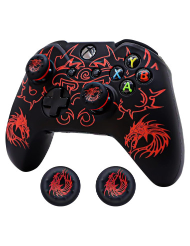 Funda de Controlador Xbox One BRHE Silicona Antideslizante Rojo