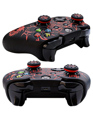 Funda de Controlador Xbox One BRHE Silicona Antideslizante Rojo