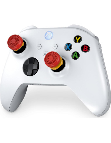 KontrolFreek Deadshot Thumbsticks Rojo/Amarillo para Xbox