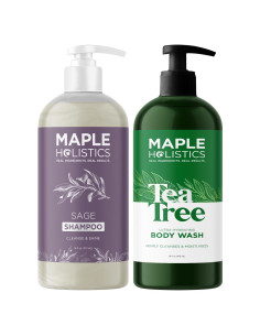 Set Gel de Ducha y Champú Hidratante Maple Holistics 454g
