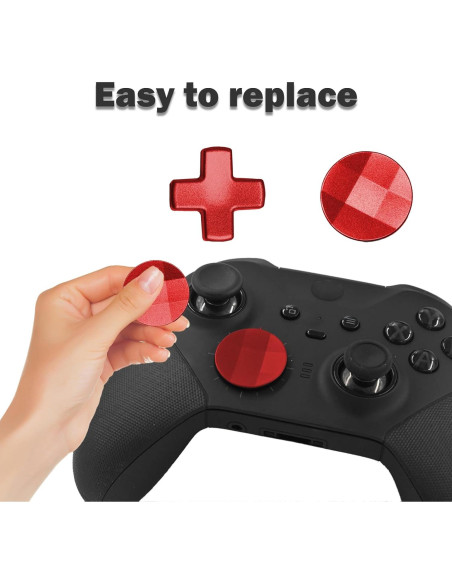 2 Piezas D-pads Reemplazo Xbox Elite Series 2 Rojo