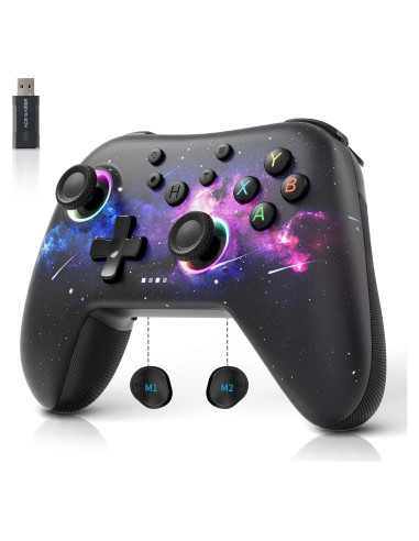 Controlador Inalámbrico AceGamer T47 para PC/Switch - RGB