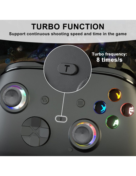 Controlador de Juegos SWVOE por Cable con Vibración y RGB