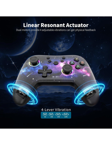 Controlador Inalámbrico AceGamer T47 para PC/Switch - RGB