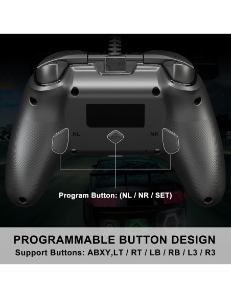 Controlador de Juegos SWVOE por Cable con Vibración y RGB