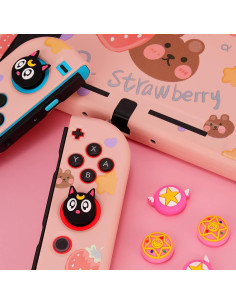 Tapas de Agarre Kawaii para Nintendo Switch Joy-Cons Luna 2