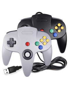 Paquete 2 Controladores USB N64 miadore para PC y Raspberry Pi